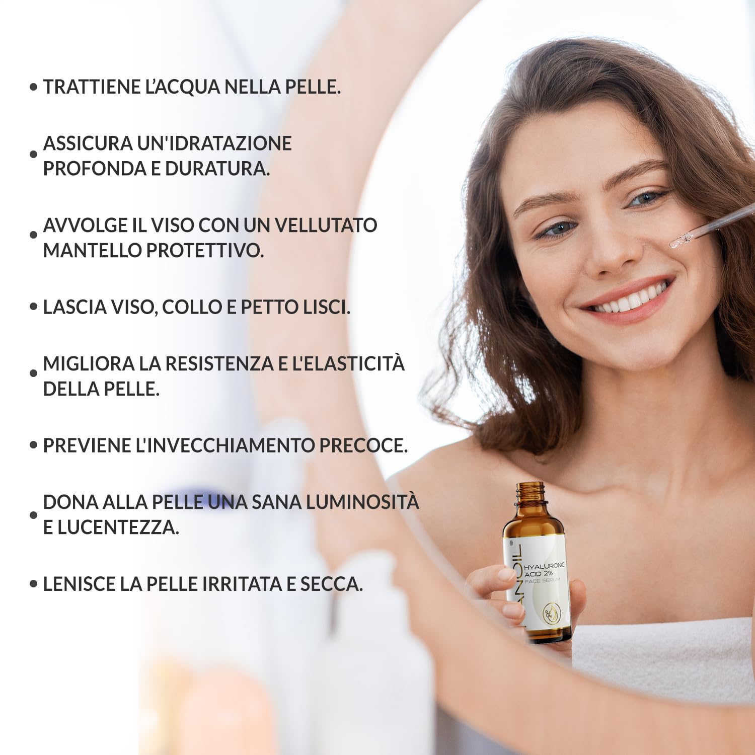 Nanoil Hyaluronic siero viso acido ialuronico 50 ml idratante