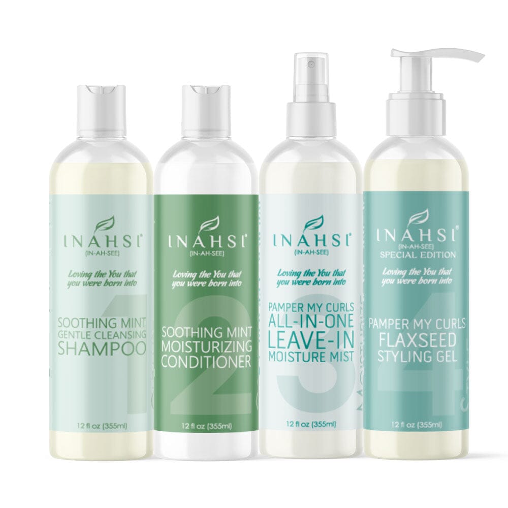 Inahsi Bundles Essentials Gel Semi Lino Kit Capelli Ricci 12oz