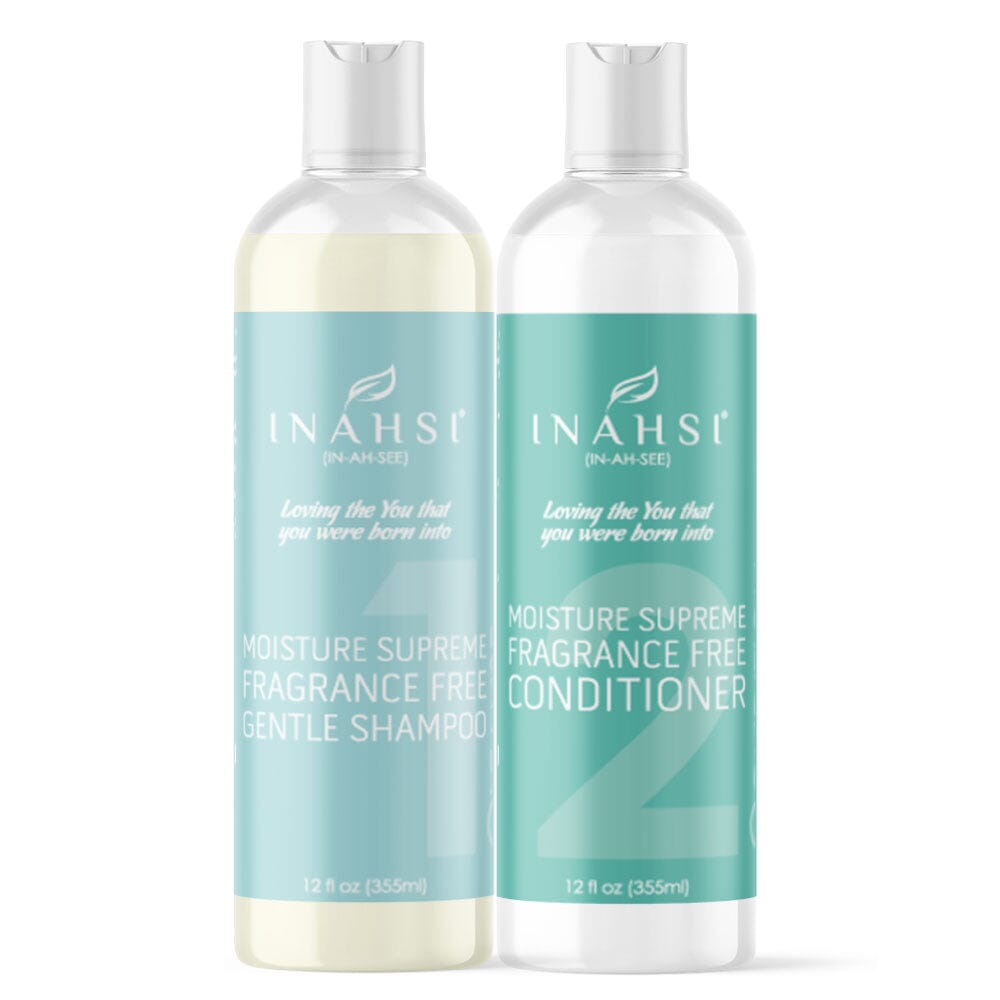 Inahsi Bundles Kit Shampoo Balsamo senza profumo idratante