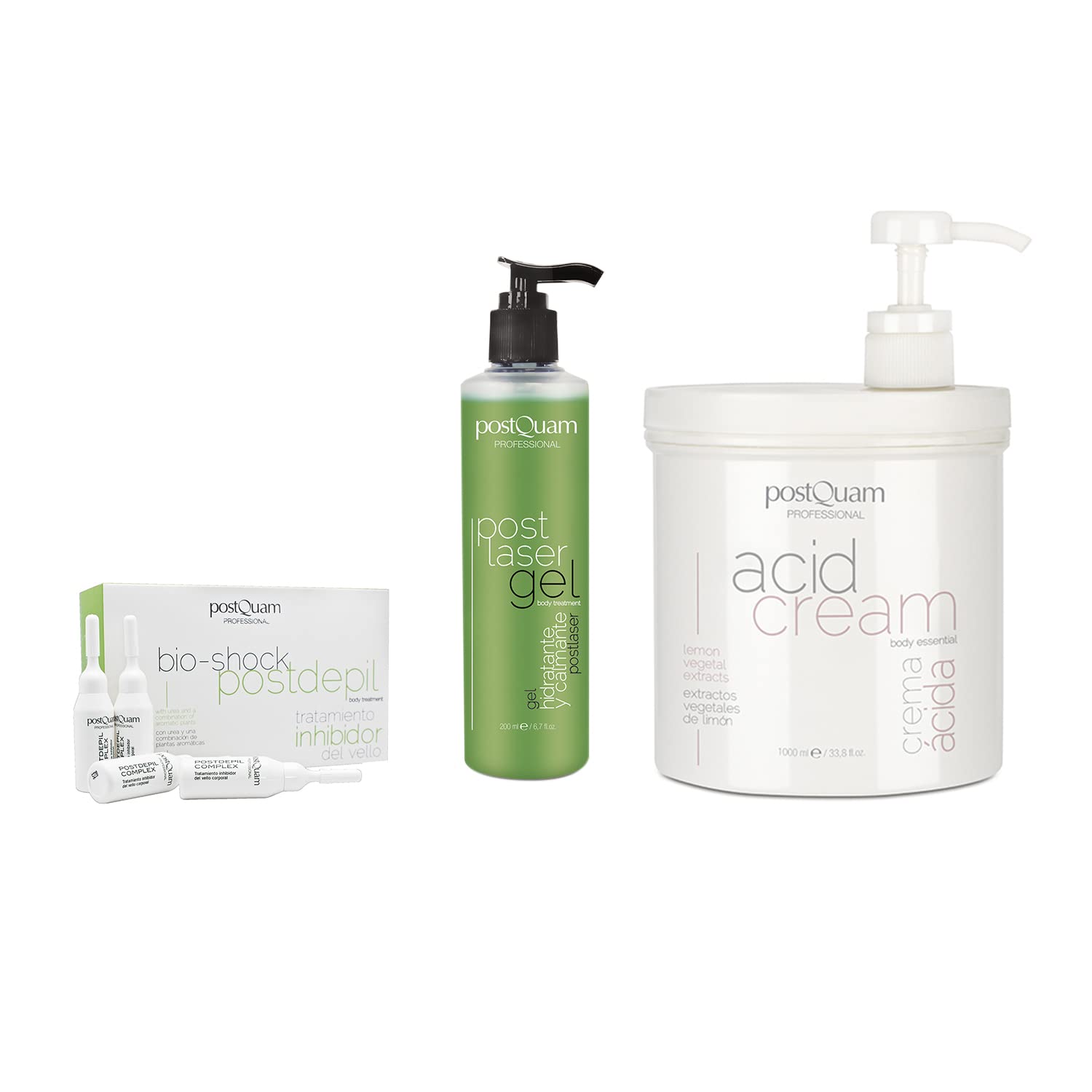 Postquam Kit Post Depilazione crema acida 1000 ml aloe