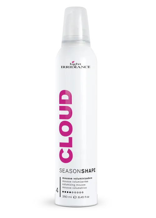 Light Irridiance Season Cloud mousse volume capelli