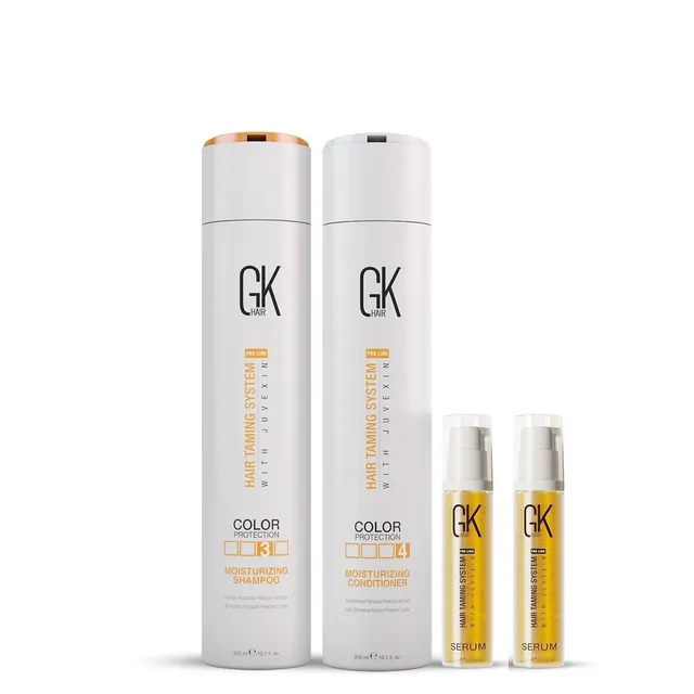 GK Hair Mini Moisture Pack kit shampoo balsamo siero secchi