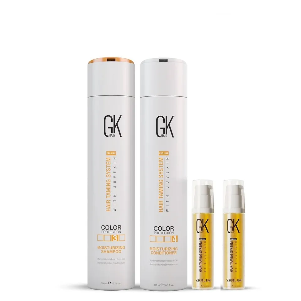 GK Hair Mini Moisture Pack kit shampoo balsamo siero secchi