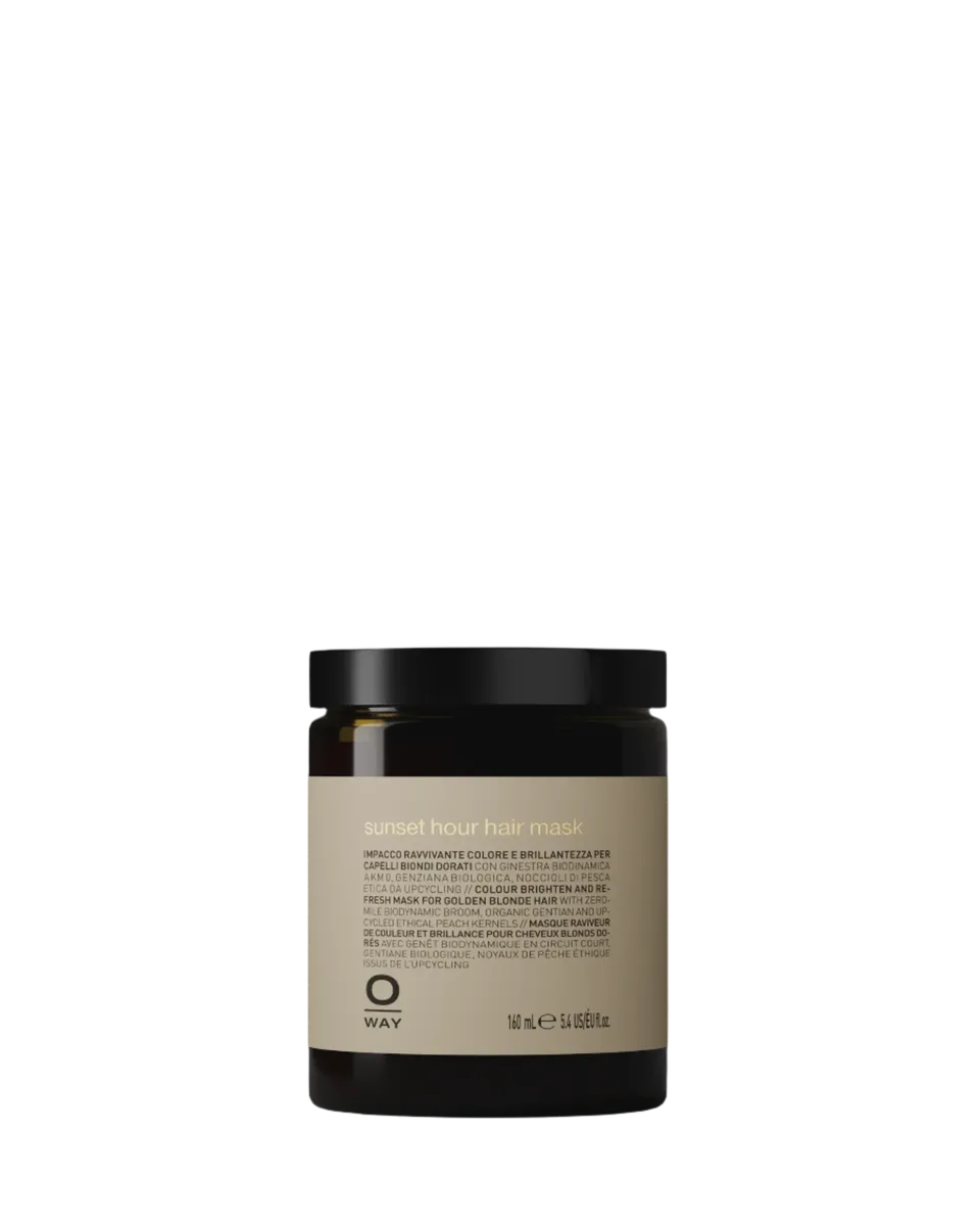 O-Way Hair Care sunset hour hair mask biondo dorato
