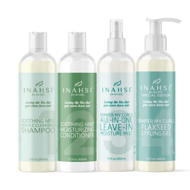 Inahsi Bundles Essentials Gel Semi Lino Kit Capelli Ricci 12oz