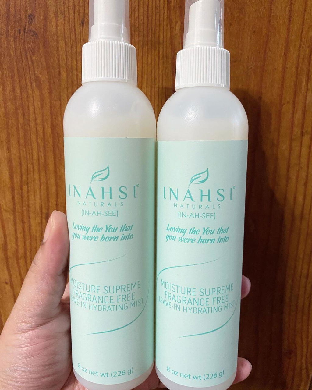 Inahsi Moisture Supreme leave-in spray capelli senza profumo