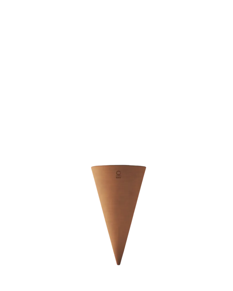 O-Way Artigiano Home Cono in Terracotta per Irrigazione Piante