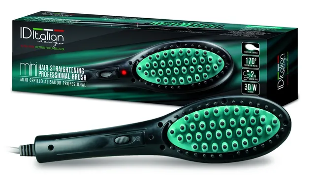 Postquam Ideliss Brush Mini spazzola alisatore verde elettrico