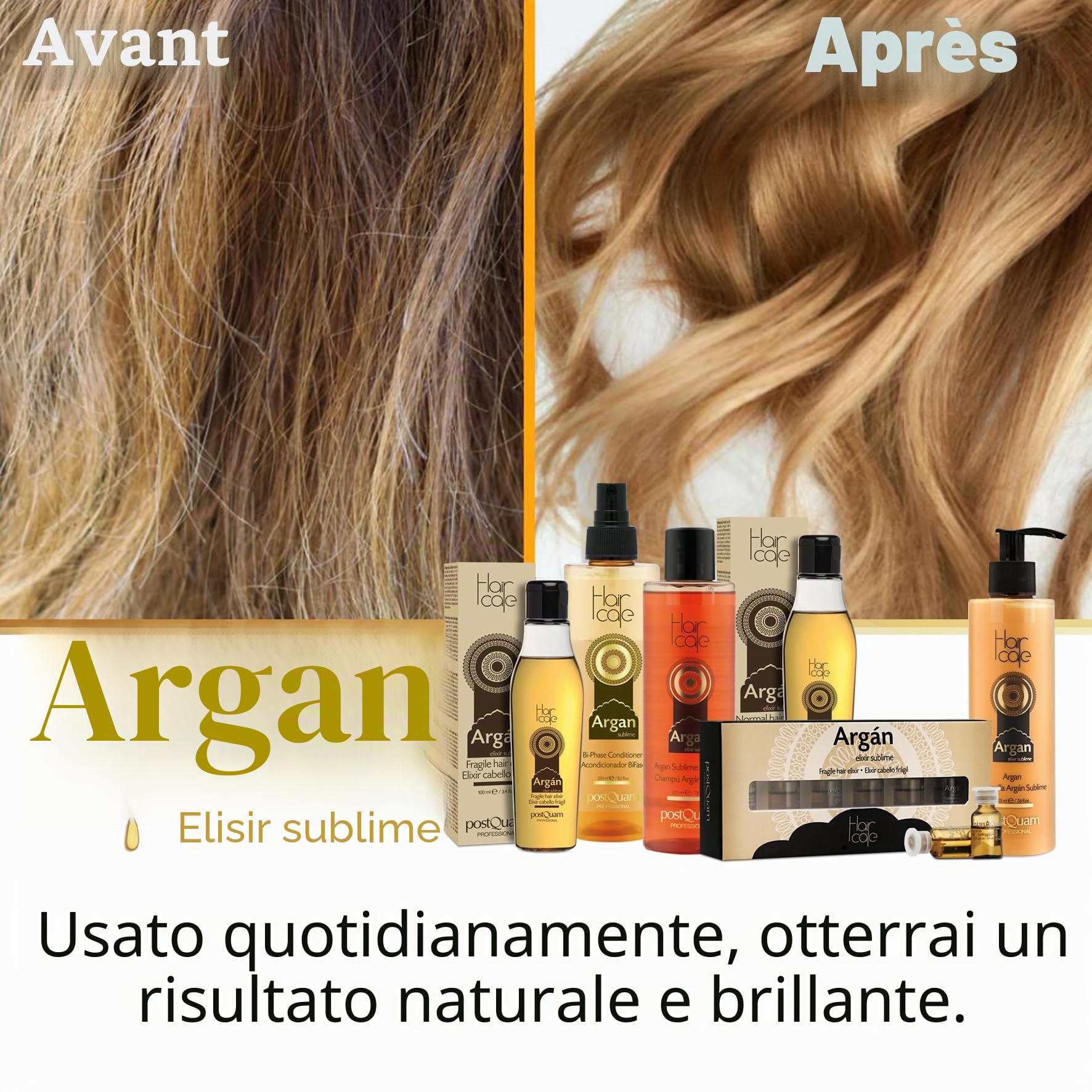 Postquam Argan Elisir Capelli Fragili 6x3ml Olio Sublime