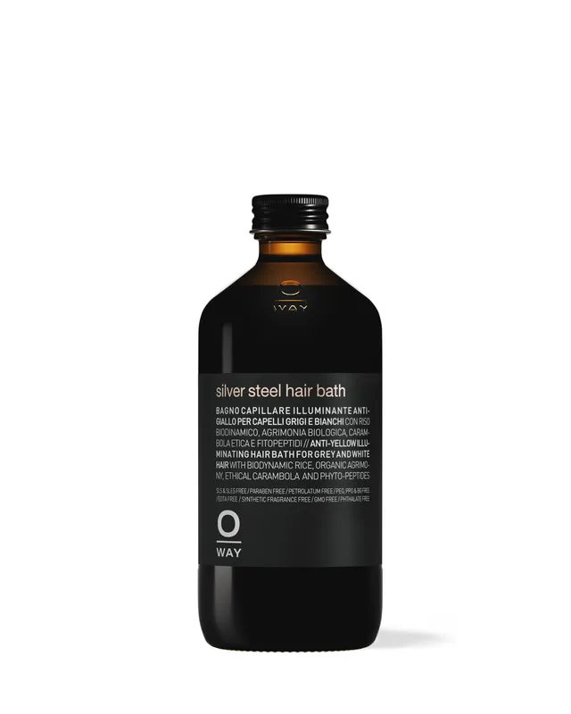 O-Way Silver Steel Hair Bath shampoo capelli grigi antigiallo