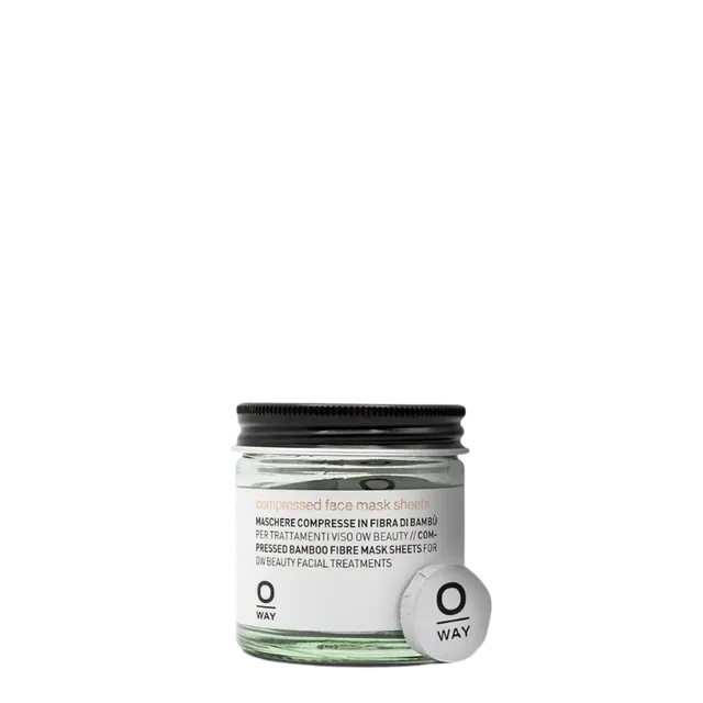 O-Way Skin Care compressed face mask sheets maschera viso bambù