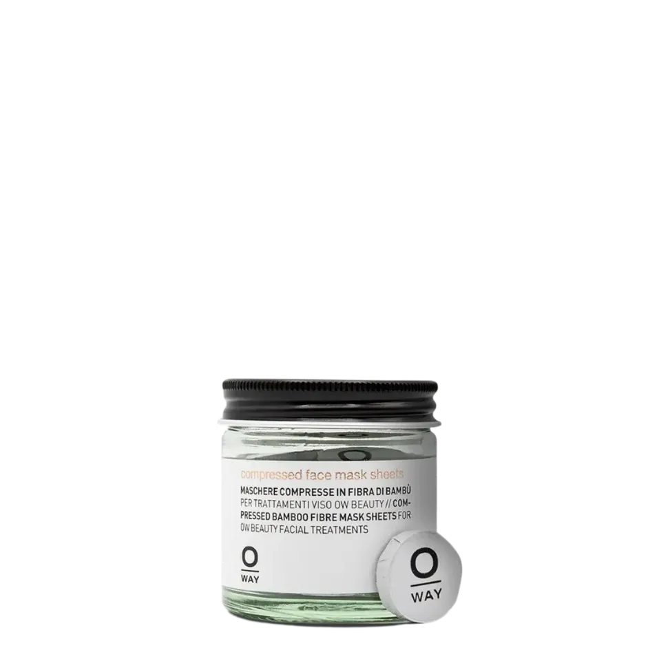 O-Way Skin Care compressed face mask sheets maschera viso bambù