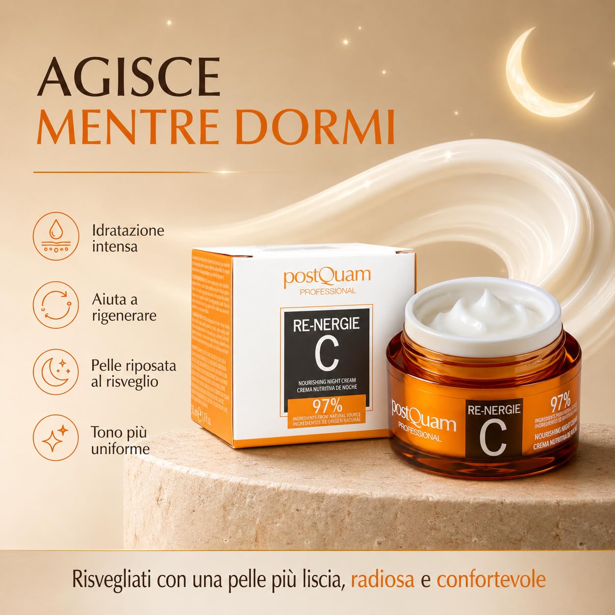 Postquam Vit-C Re-Nergie Crema Notte 50 ml vitamina C
