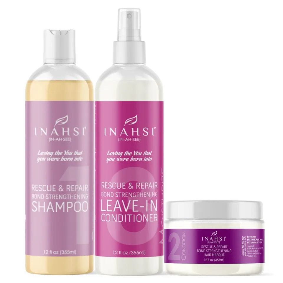 Inahsi Bundles Rescue Repair kit capelli 3 pezzi bond