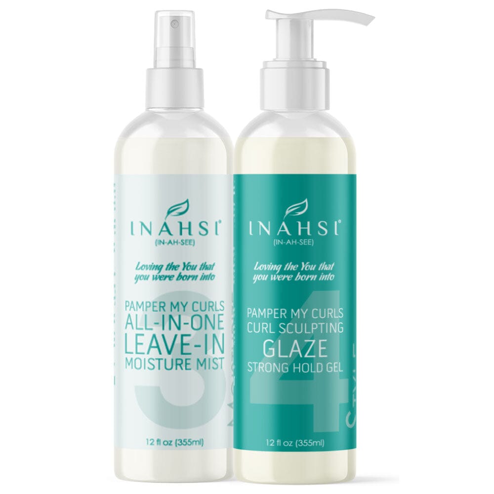 Inahsi Pamper My Curls Poppin Curls kit gel ricci definiti