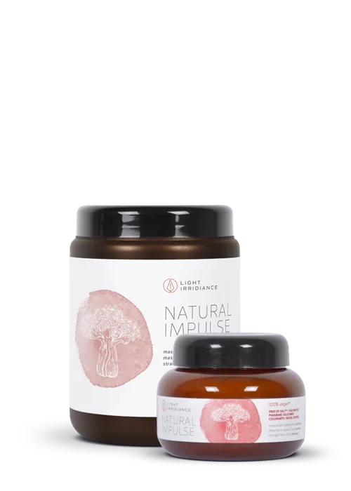 Light Irridiance Natural Impulse Baobab maschera capelli lisci