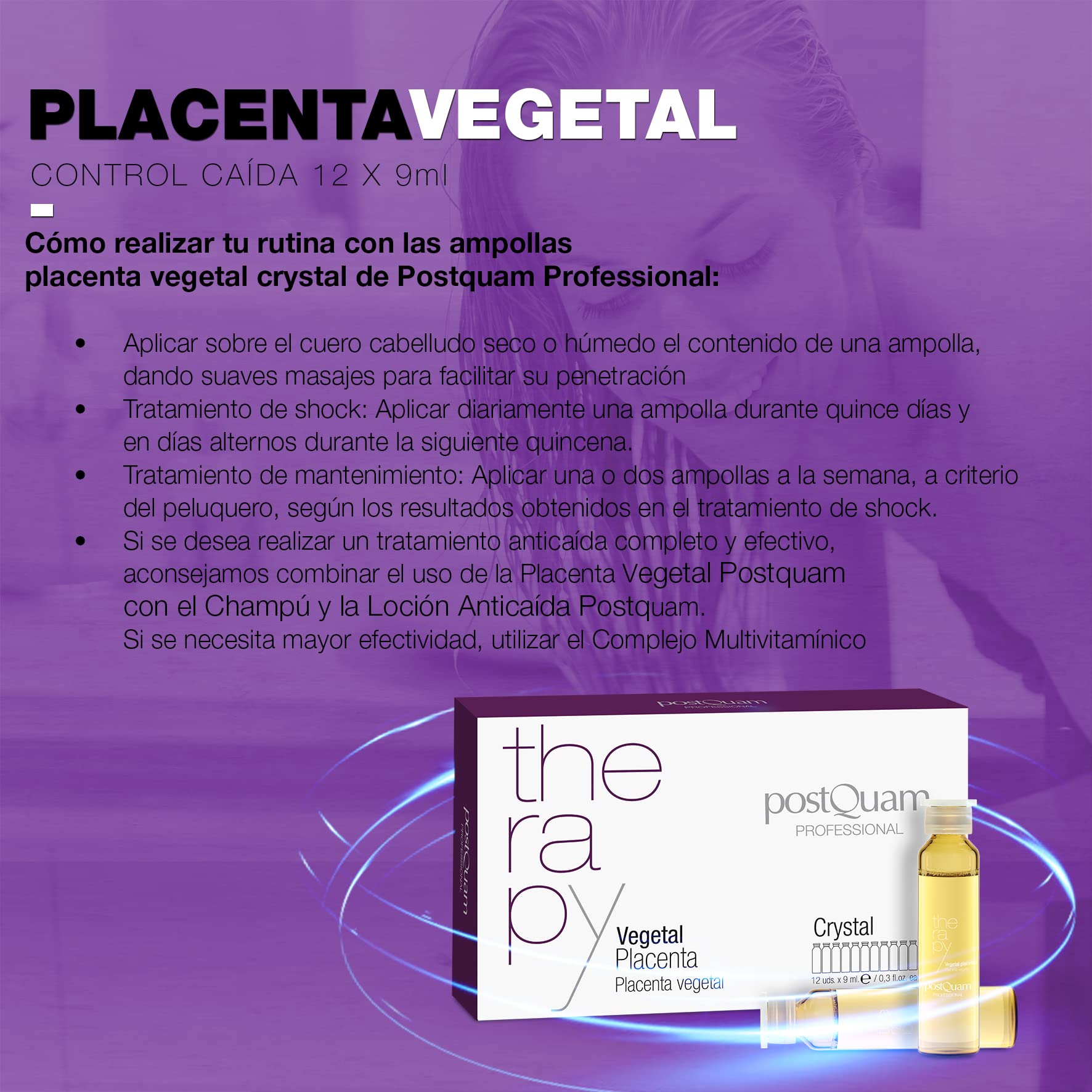 Postquam Tratamento Kit Anticaduta Fiale Placenta + Shampoo 500 ml