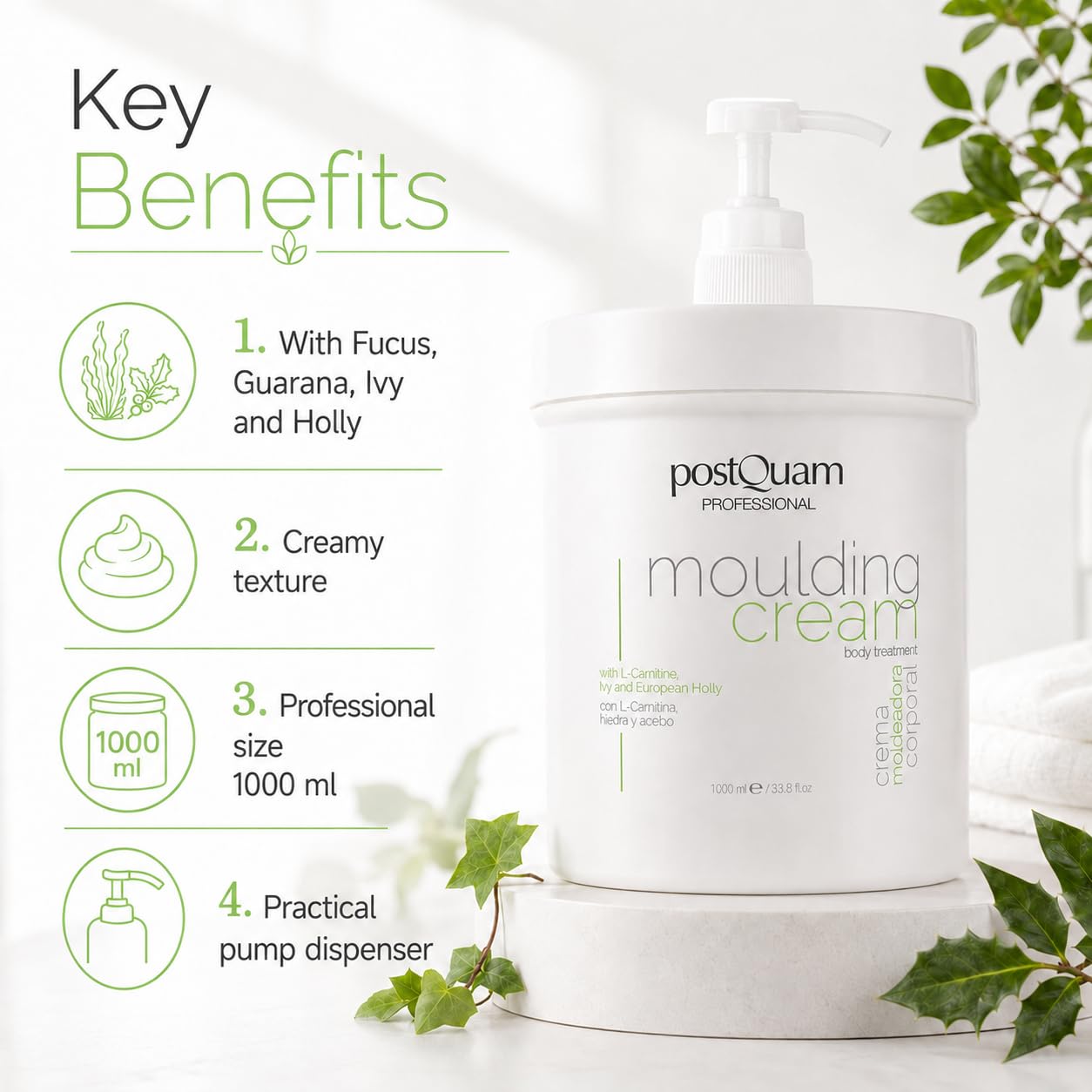 Postquam Sculpt Crema Corpo Modellante 1000 ml Caffeina