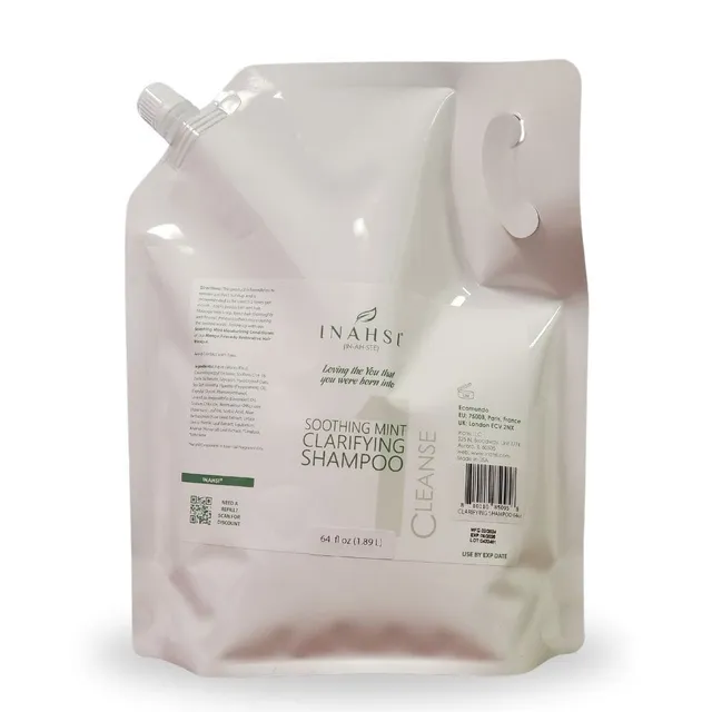 Inahsi Soothing Mint Clarifying Shampoo purificante 64oz menta