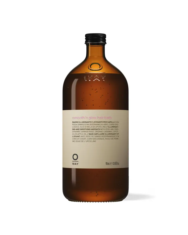 O-Way Smooth'n Glow Hair Bath Shampoo Lisciante 950 ml