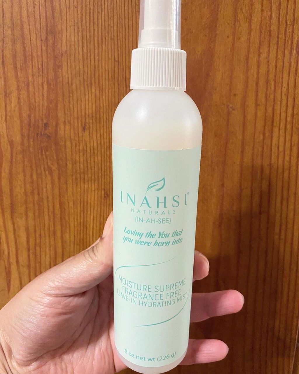 Inahsi Moisture Supreme leave-in spray capelli senza profumo