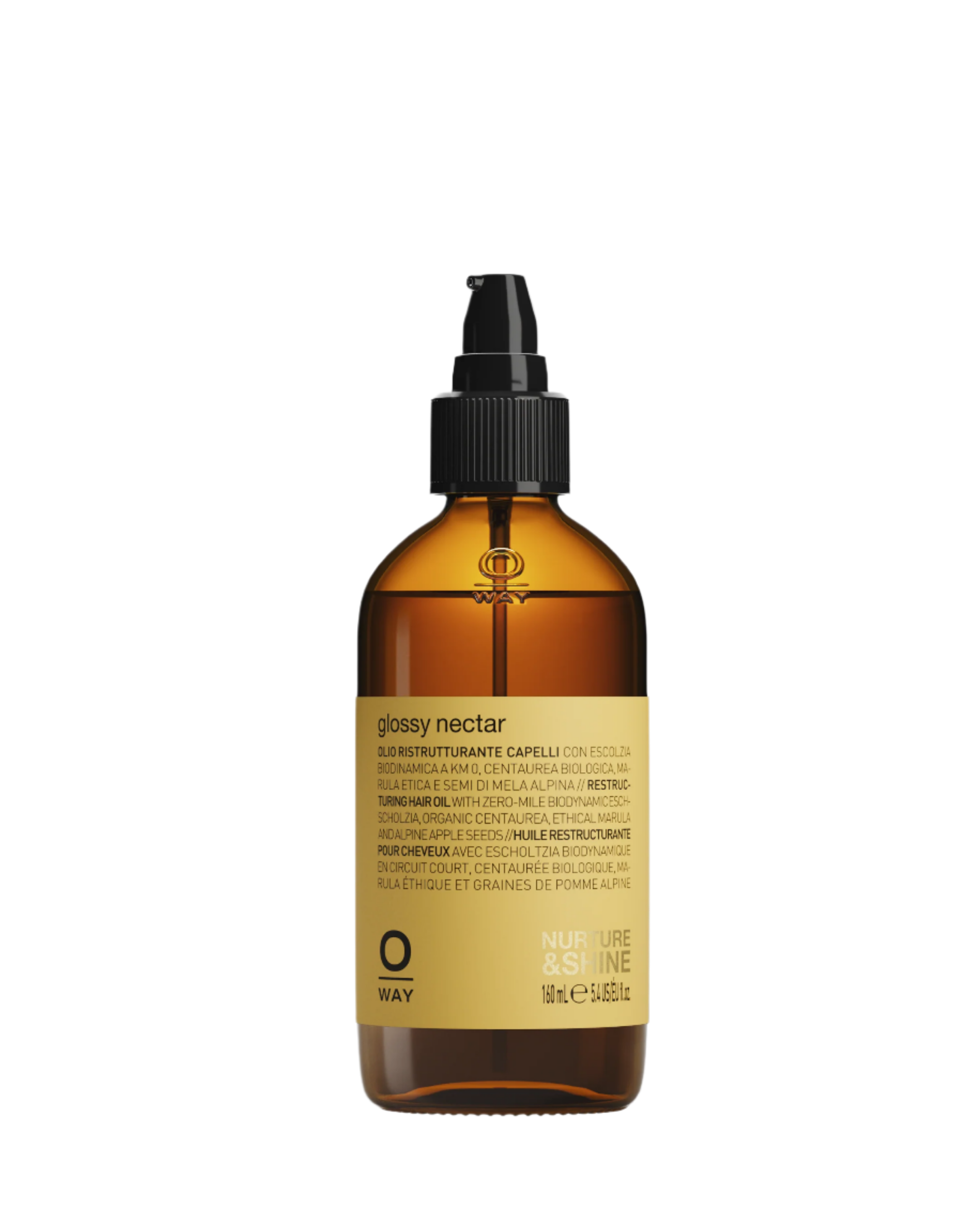 O-Way Hair Care Glossy Nectar Olio Capelli Ristrutturante