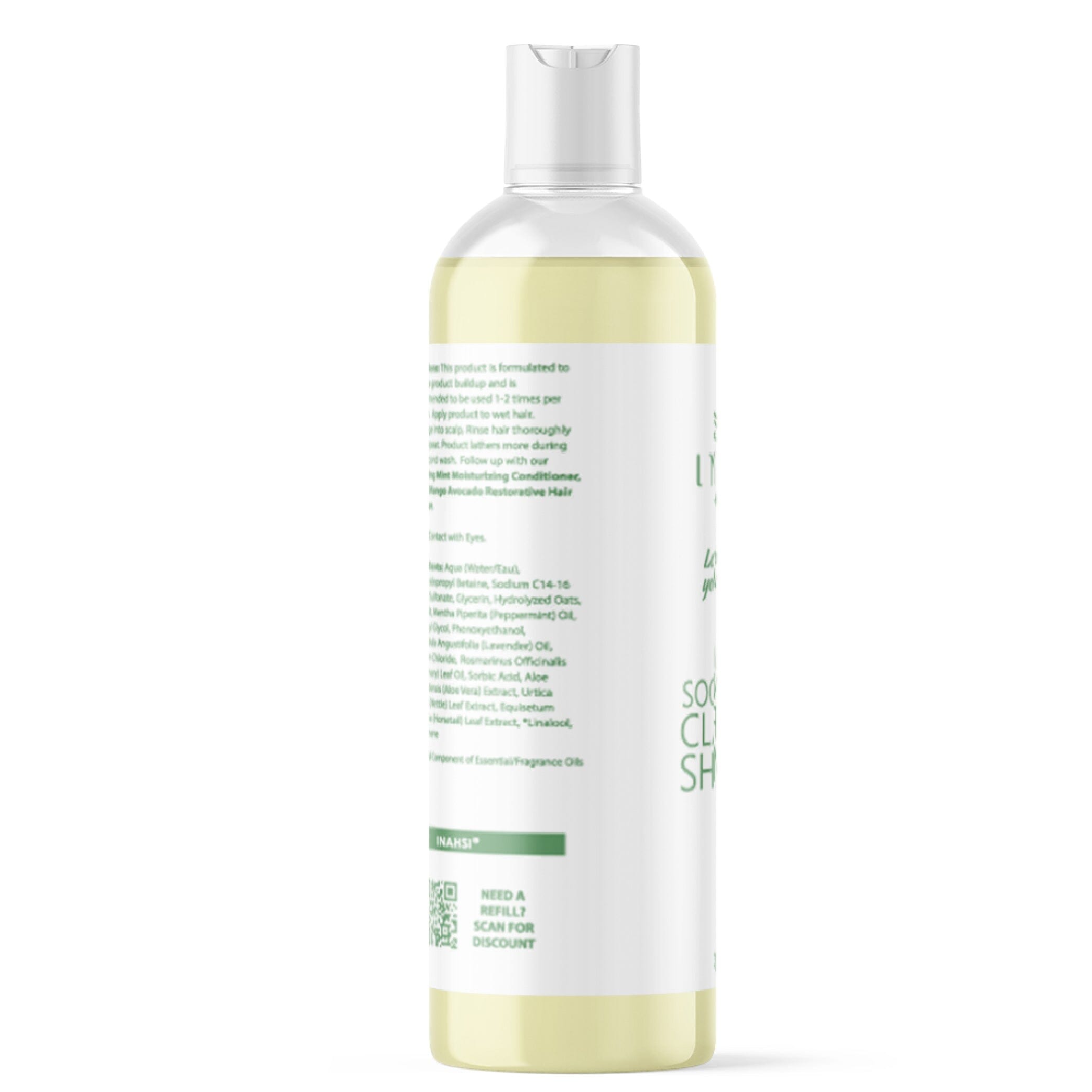 Inahsi Soothing Mint shampoo chiarificante 2oz menta