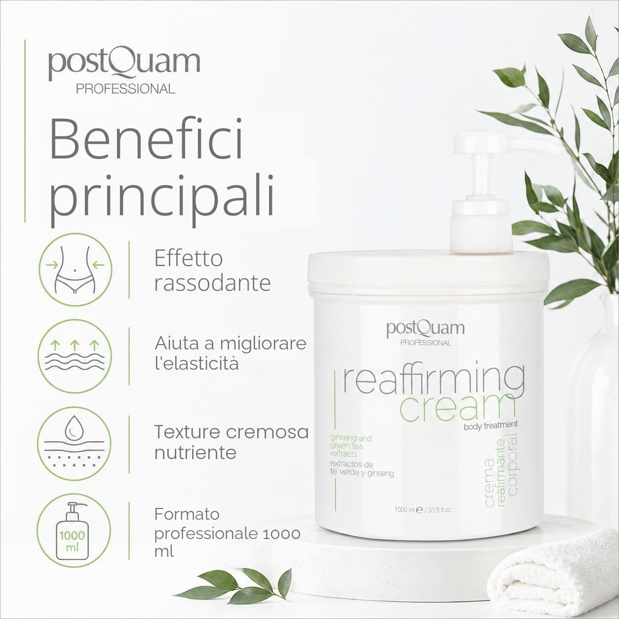 Postquam Sculpt Crema Corpo Rassodante 1000 ml Tonificante