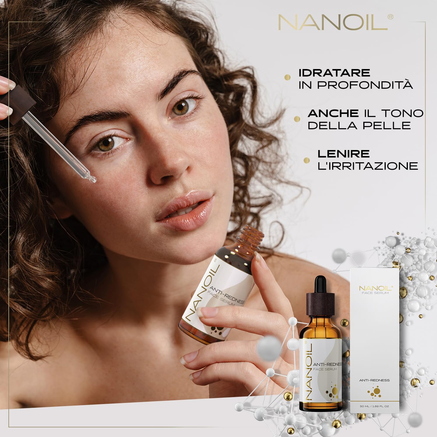 Nanoil Anti-Redness Siero Viso 50ml Pelle Sensibile