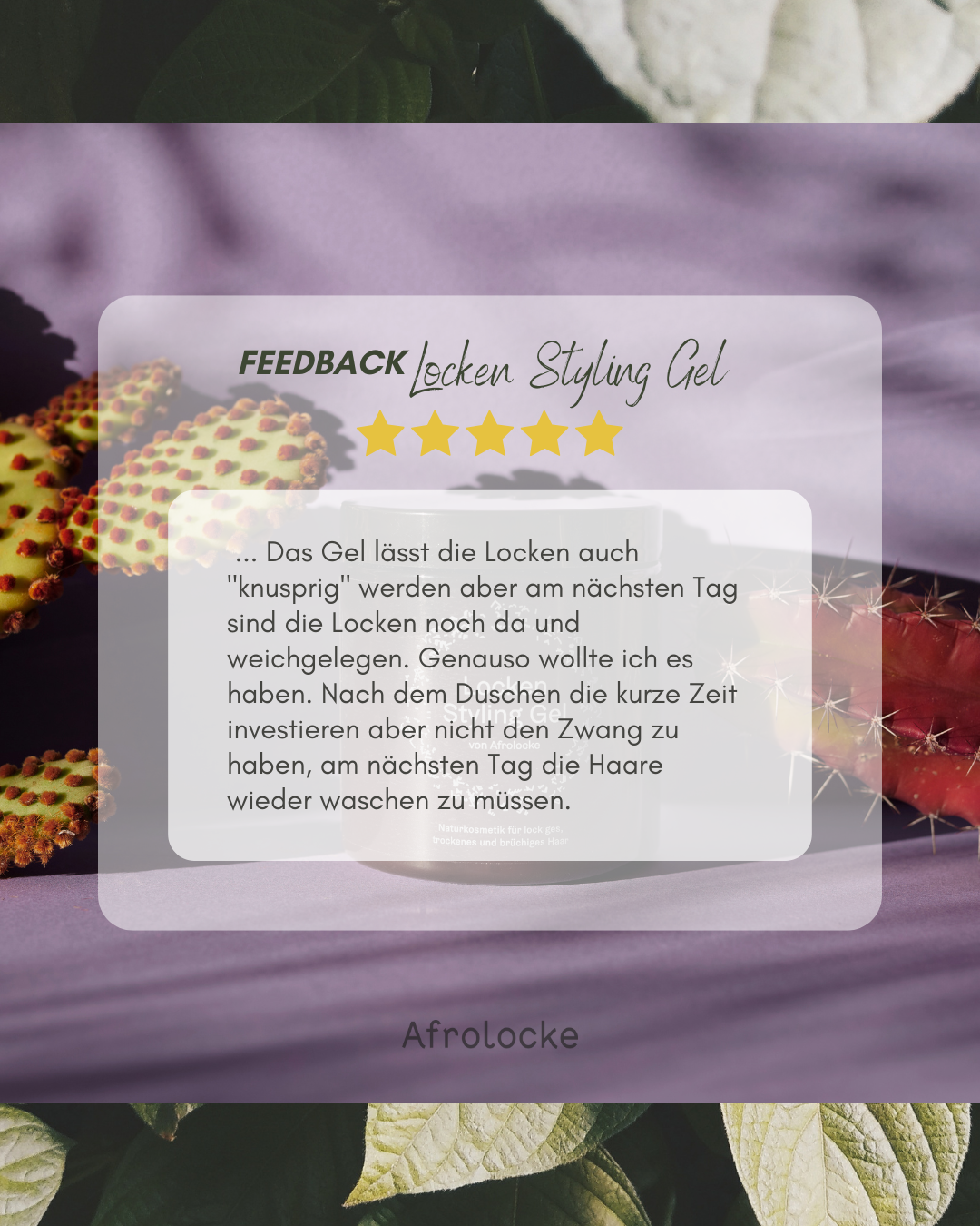 Afrolocke Lockengel gel capelli ricci tenuta flessibile