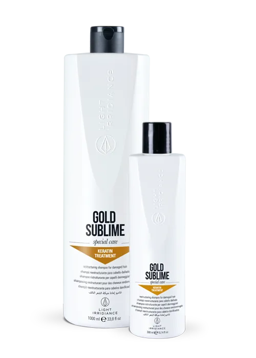Light Irridiance Special Care Gold Sublime shampoo cheratina
