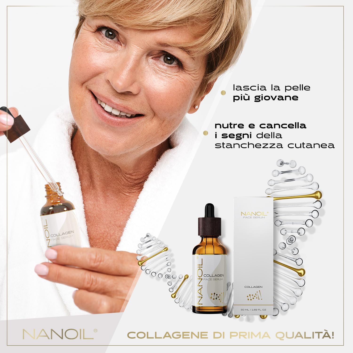 Nanoil Collagen siero viso collagene 50 ml rimpolpante