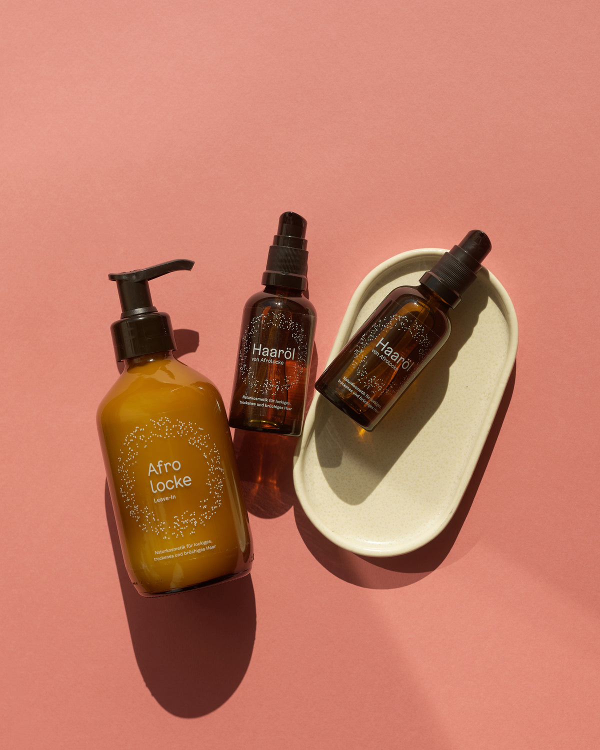 Afrolocke Curl Glow Set Leave-In + Olio Capelli Afro 3 Pezzi