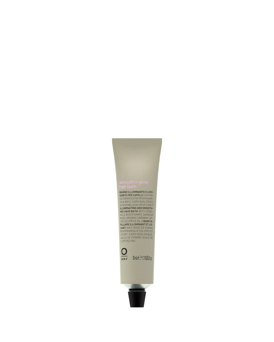 O-Way Smooth'n Glow Hair Bath Shampoo Capelli Lisci 240 ml