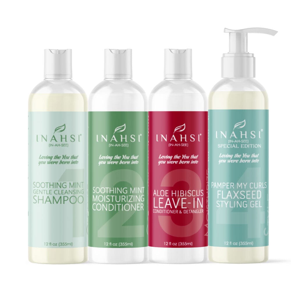 Inahsi Bundles Essentials Gel Semi Lino Kit Capelli Ricci 12oz