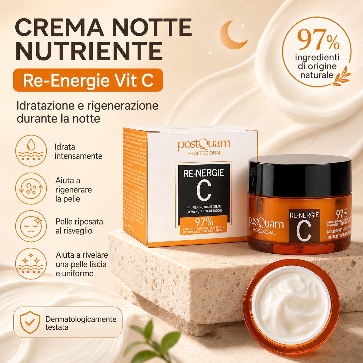 Postquam Vit-C Re-Nergie Crema Notte 50 ml vitamina C