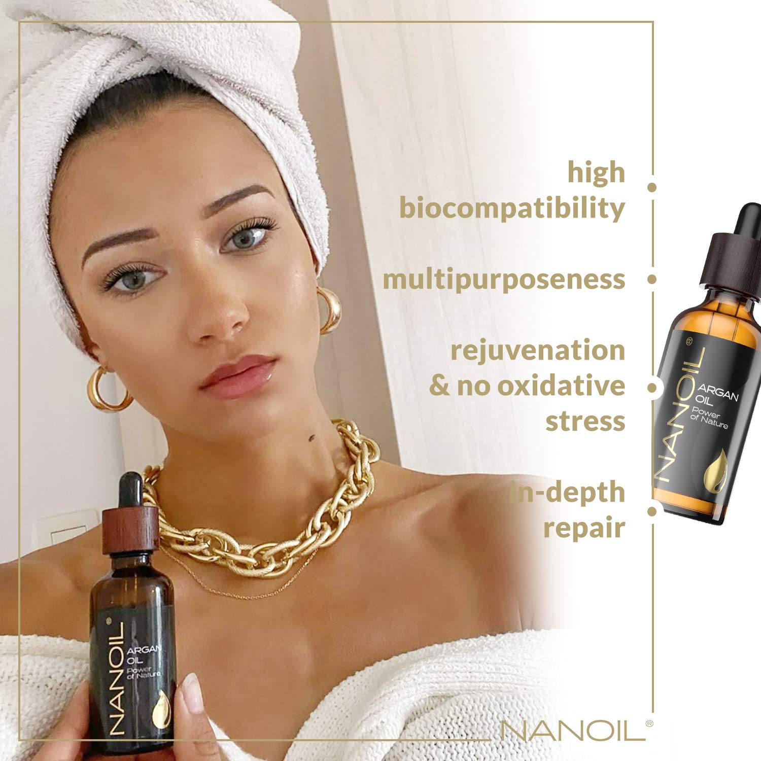 Nanoil Olii Olio Argan Viso Corpo Capelli 50 ml